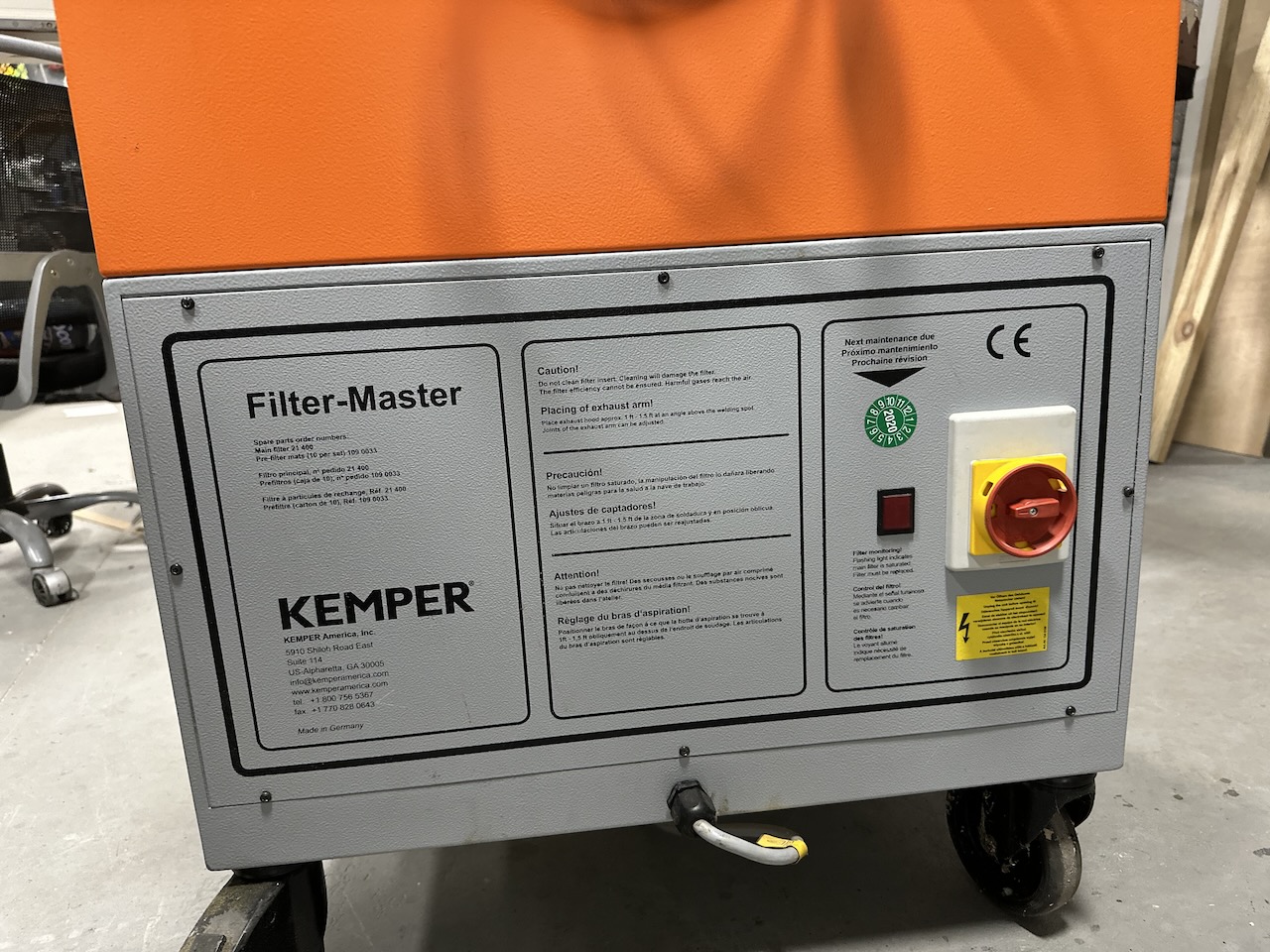 Kemper Filter-Master — detail