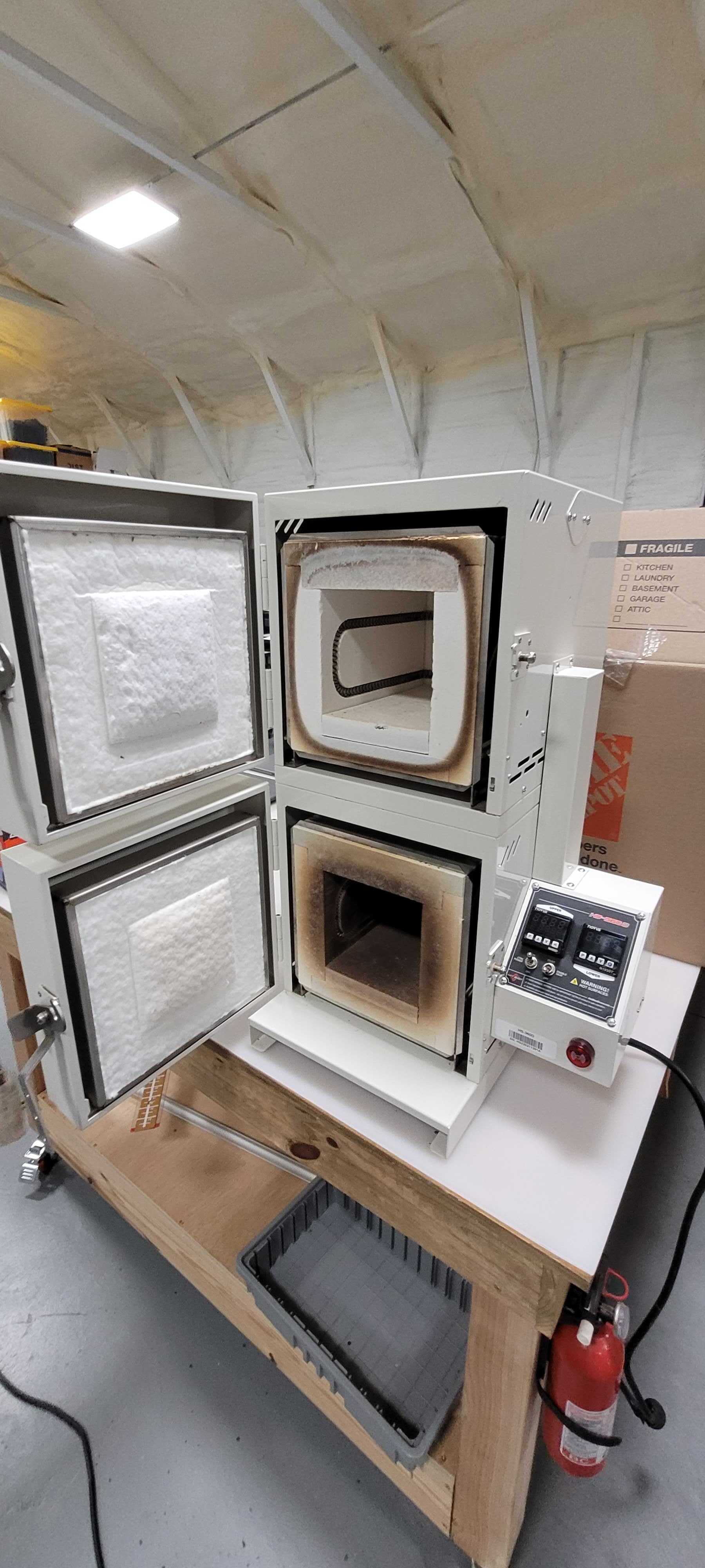 Hot Shot HS-360D with both chamber doors open
