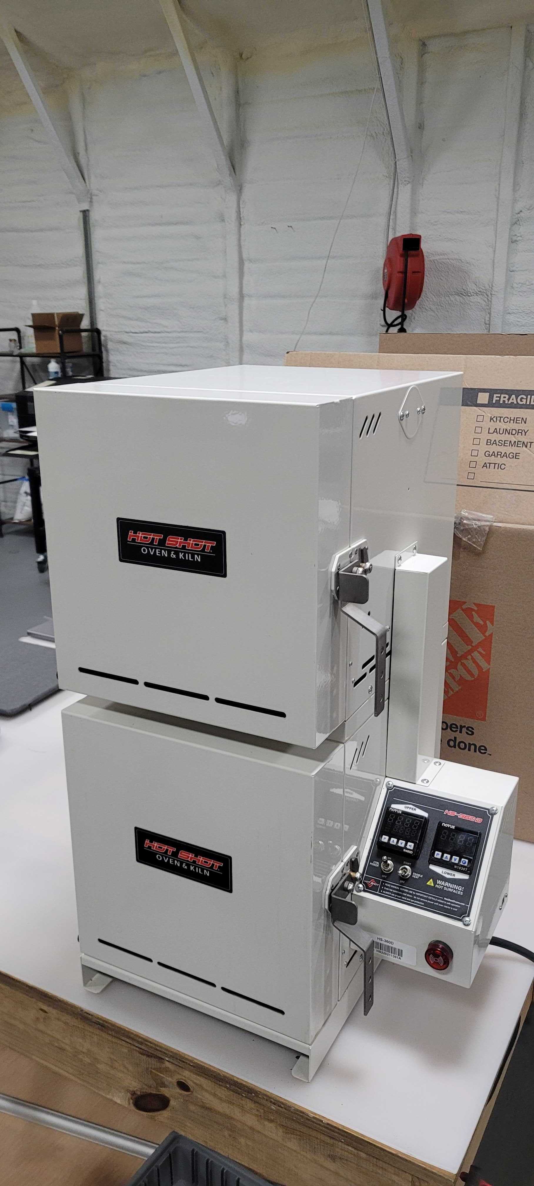 Hot Shot HS-360D dual-chamber heat treating oven