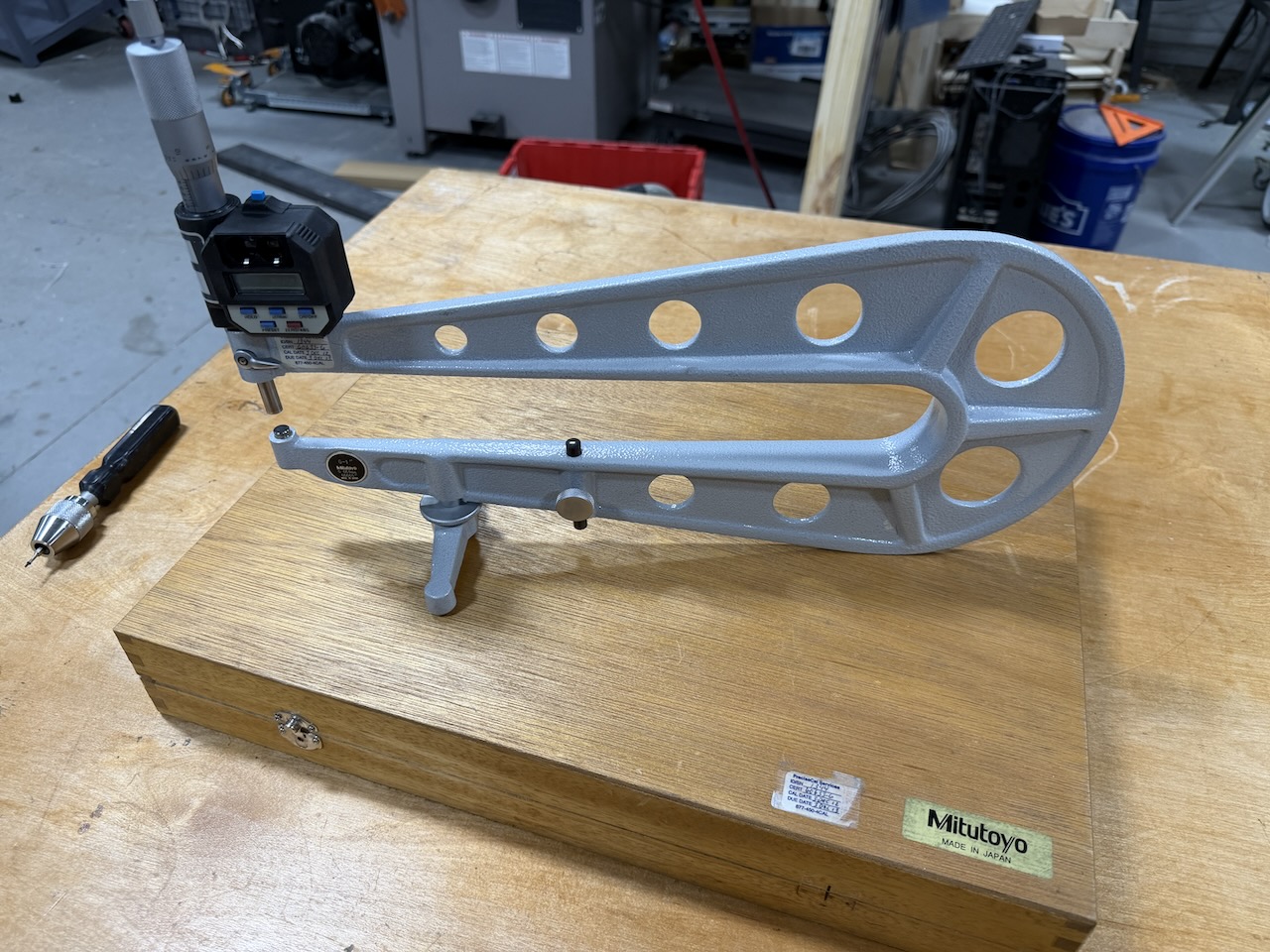 Mitutoyo 389-514 Sheet Metal Micrometer — Good Condition