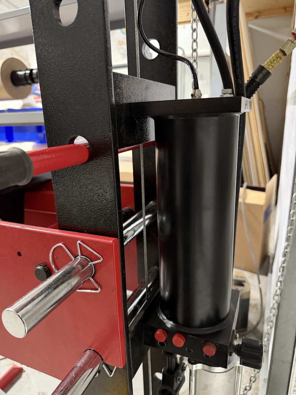 Redline 50-Ton Air/Hydraulic Shop Press